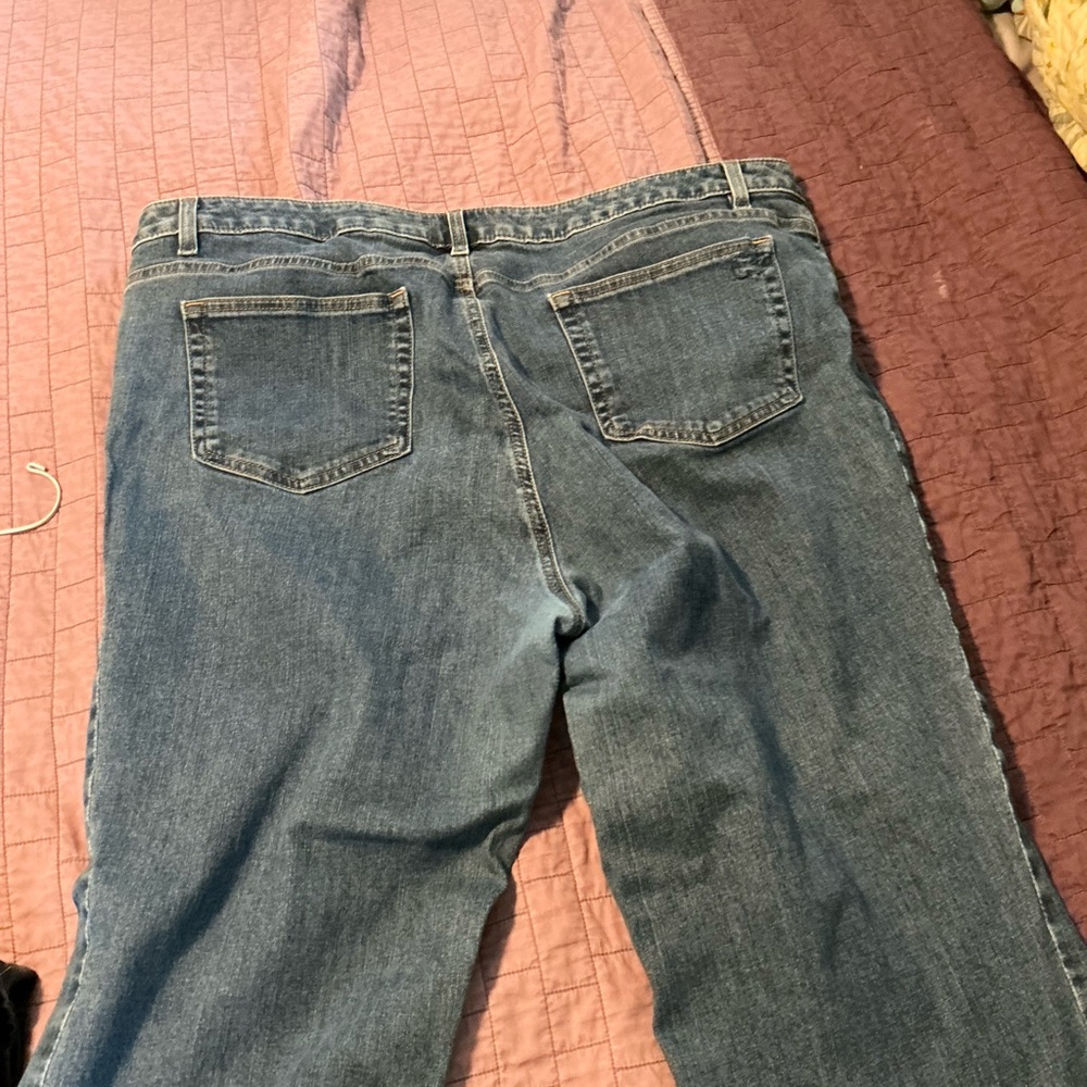 Liz Claiborne Women's Straight Leg Jeans - Classic Blue